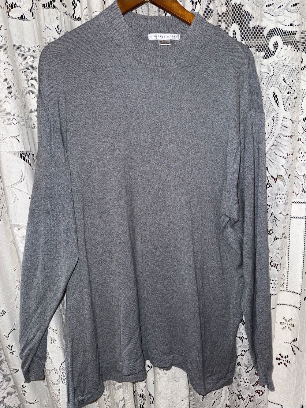 Geoffrey Beene Gray Crewneck Sweater